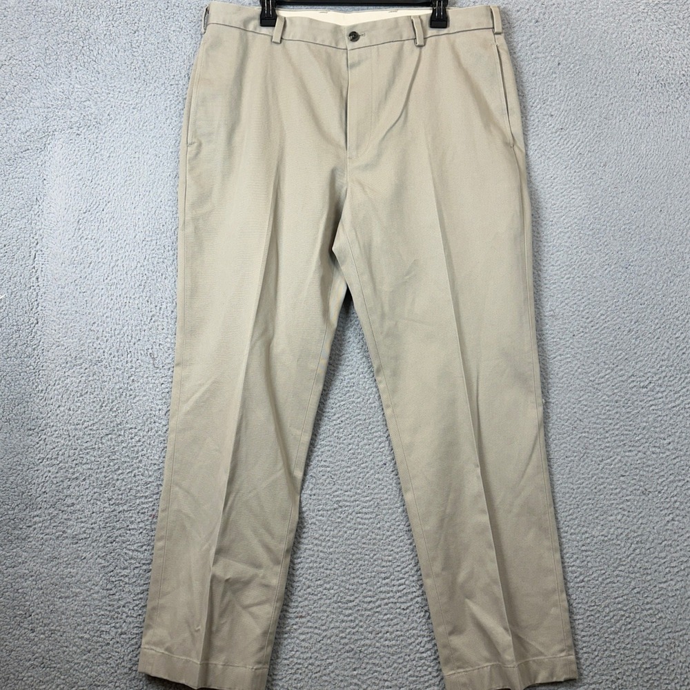 Brooks Brothers Pants Mens 37X30 Advantage Chino Clark Beige Tan Straight EUC